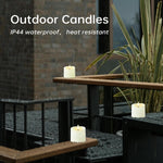 TECHLONG set of 3 electric fake candles arranged with remote control