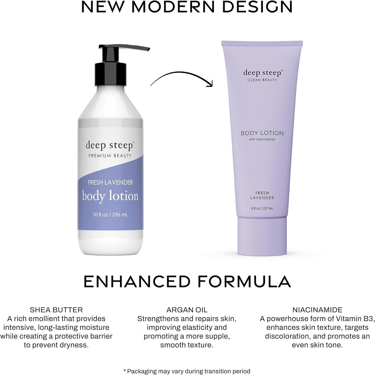 Deep Steep lavender moisturizer texture on skin