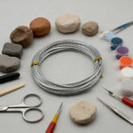 Yountiger silver armature wire displayed for DIY projects