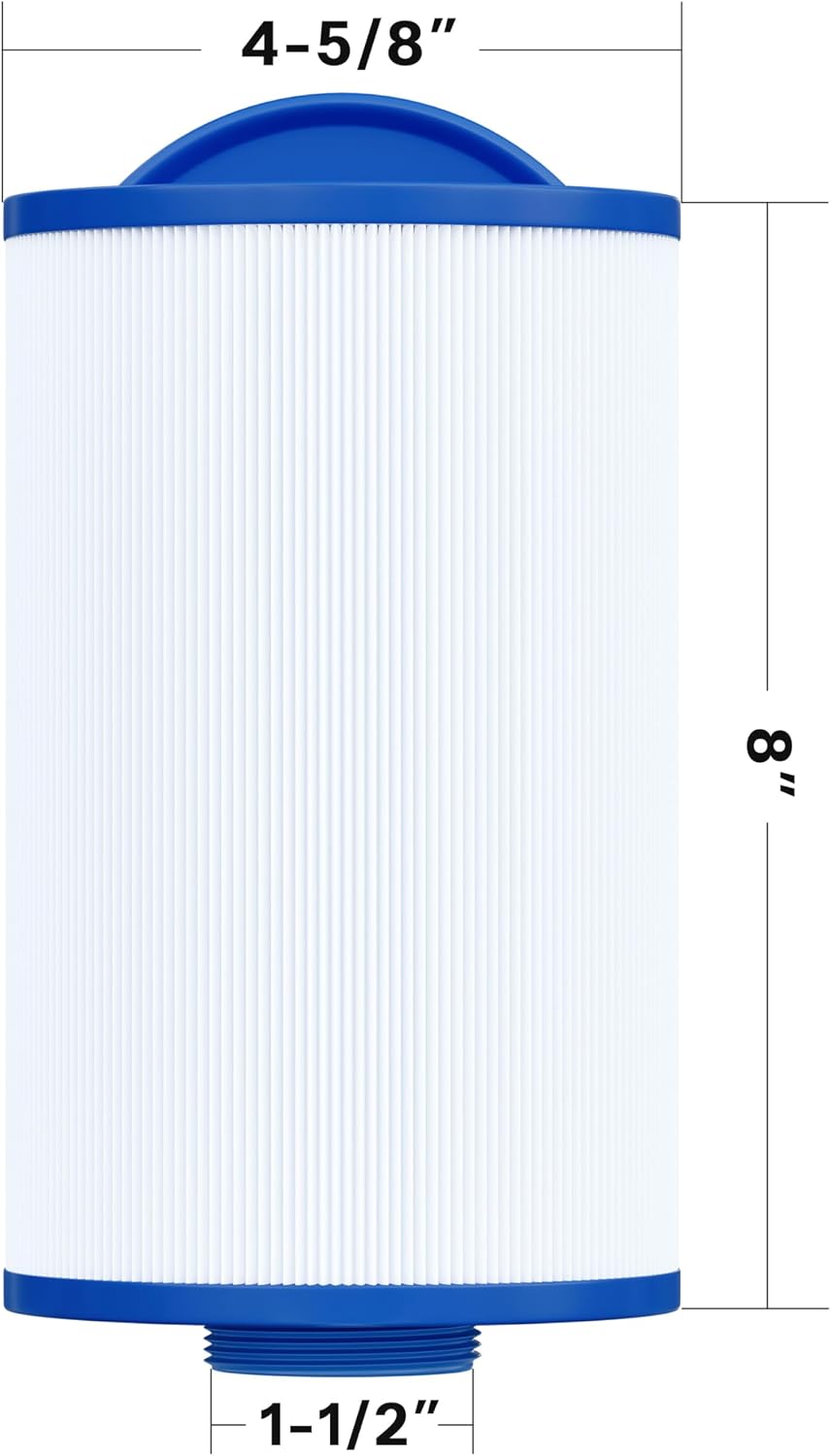 Cryspool spa replacement filter top view with cone handle