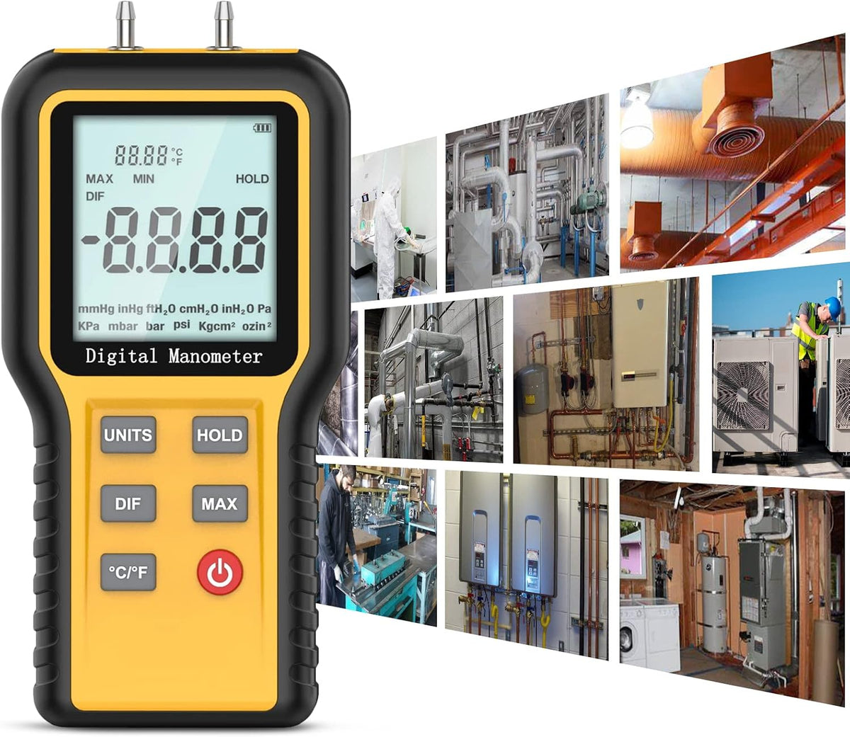 LYCEBELL digital manometer testing kit components