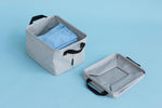 Brabantia portable laundry basket detail of handle grip