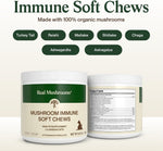 Ingredient details on Real Mushrooms 60 count jar showing 5 Defenders blend.