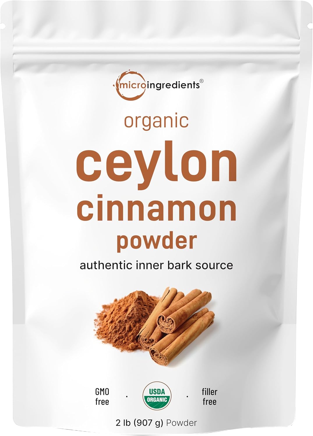 Micro Ingredients Organic Ceylon Cinnamon Powder, 8 oz | Sri Lanka Source | True Cinnamon for Spice & Seasoning | Great for Baking, Cooking, & Drinks | Additive Free, Non-GMO - Image 9