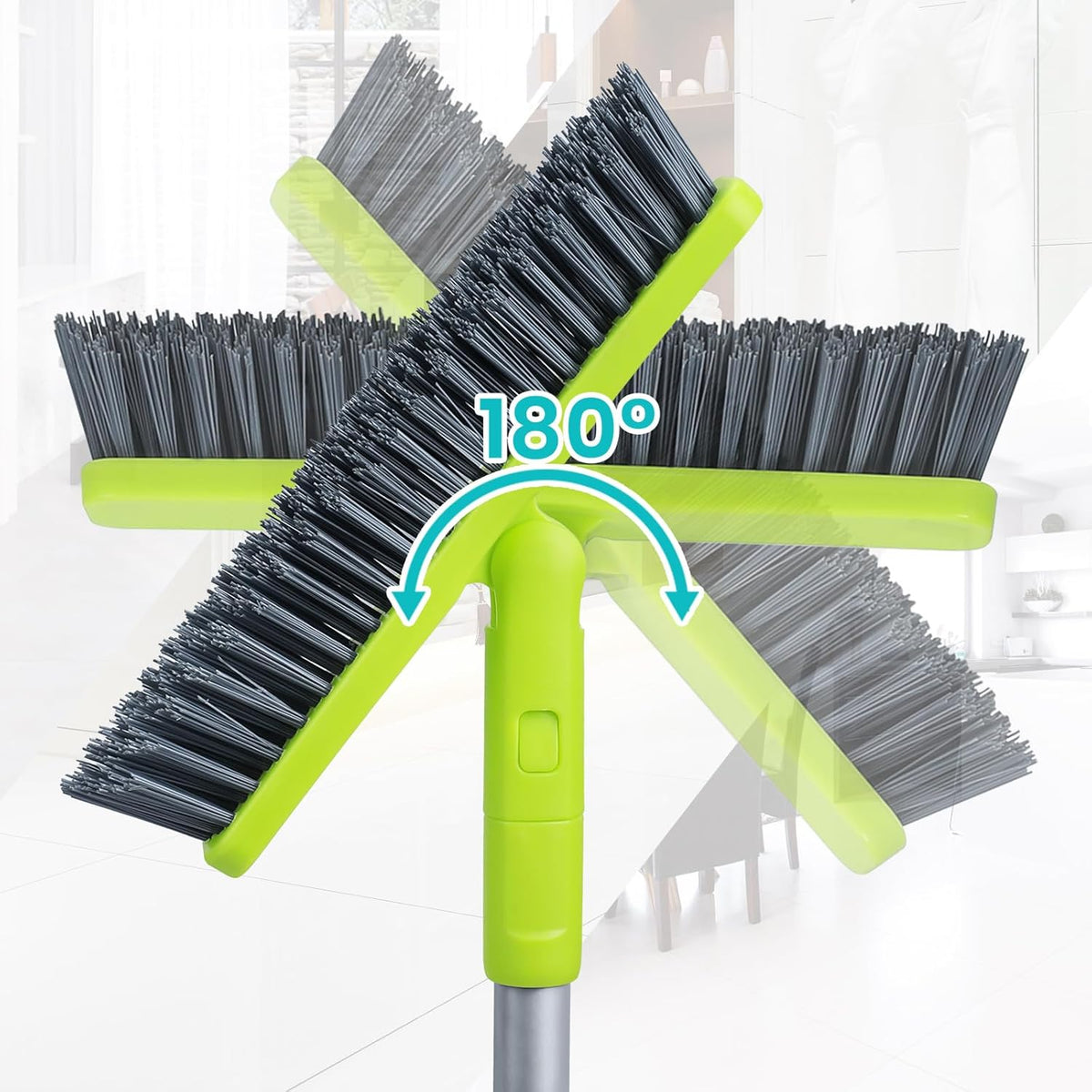 KalTell bathroom tile cleaning brush with pivoting head
