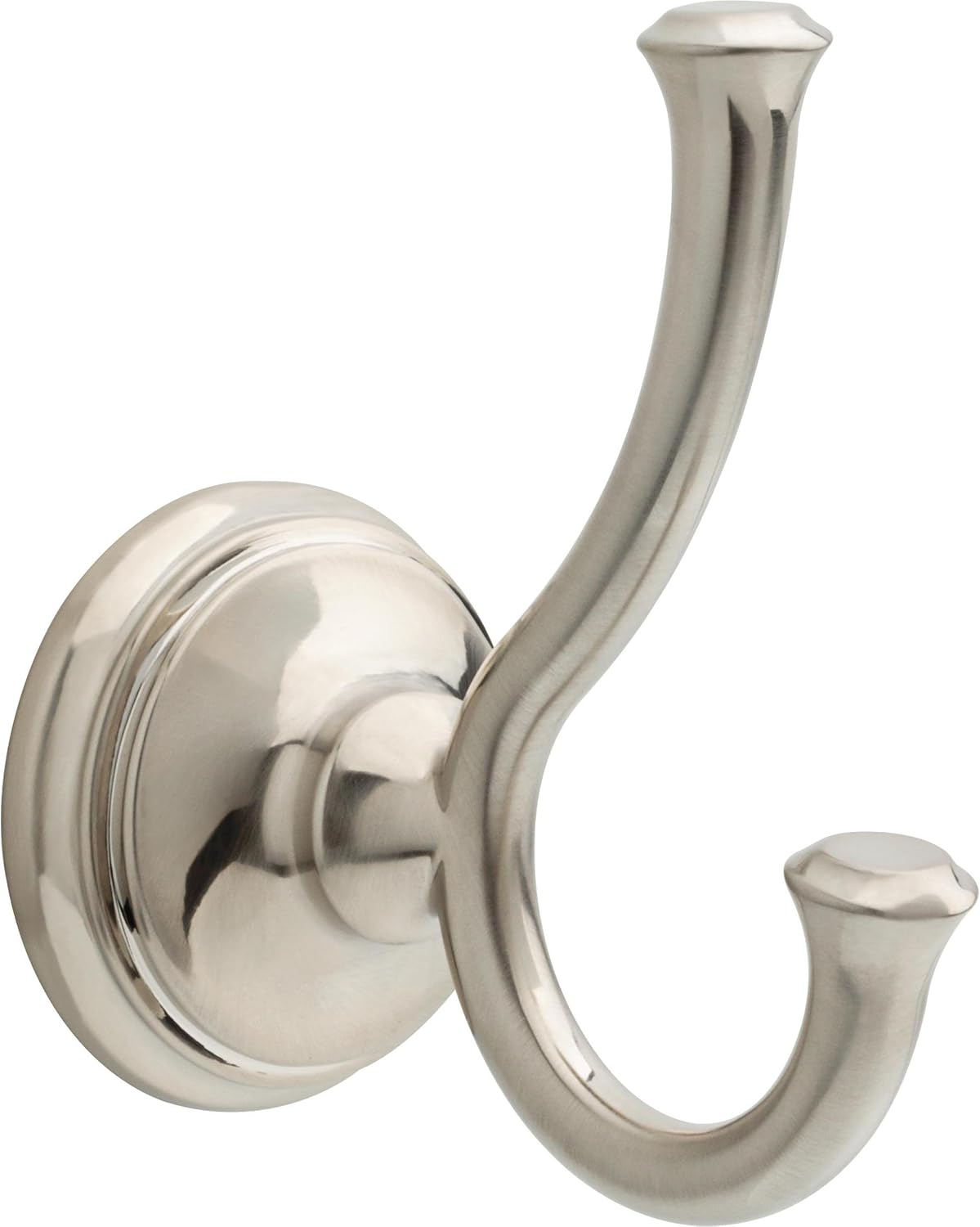 Delta Double Towel Hook for Bathroom or Kitchen| Polished Chrome | Cassidy Accessories - Image 9