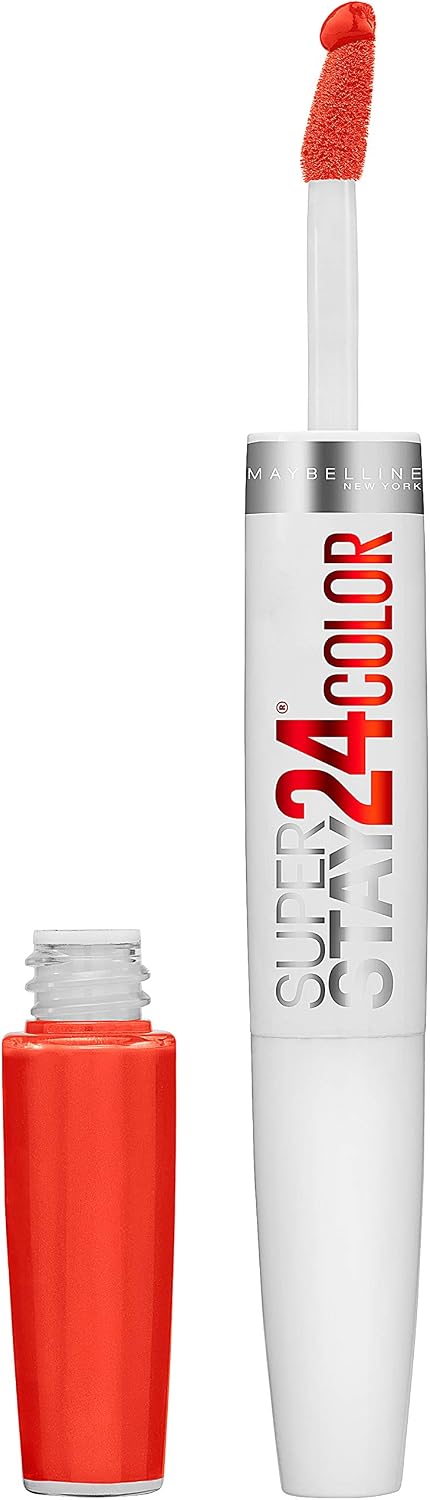 Maybelline New York SuperStay 24 2-Step Liquid Lipstick Makeup, Steady Red-Y, 1 kit - Image 10