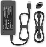 INEXEWOC 45W USB C Universal Laptop Charger front view showing power brick and connector tip