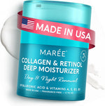 MAREE Face Moisturizer Retinol and Collagen Cream front view jar