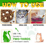 Oimmal cat constipation relief drops packaging and bottle