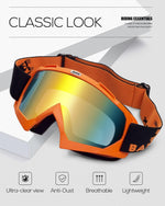 BATFOX motocross riding glasses side profile strap