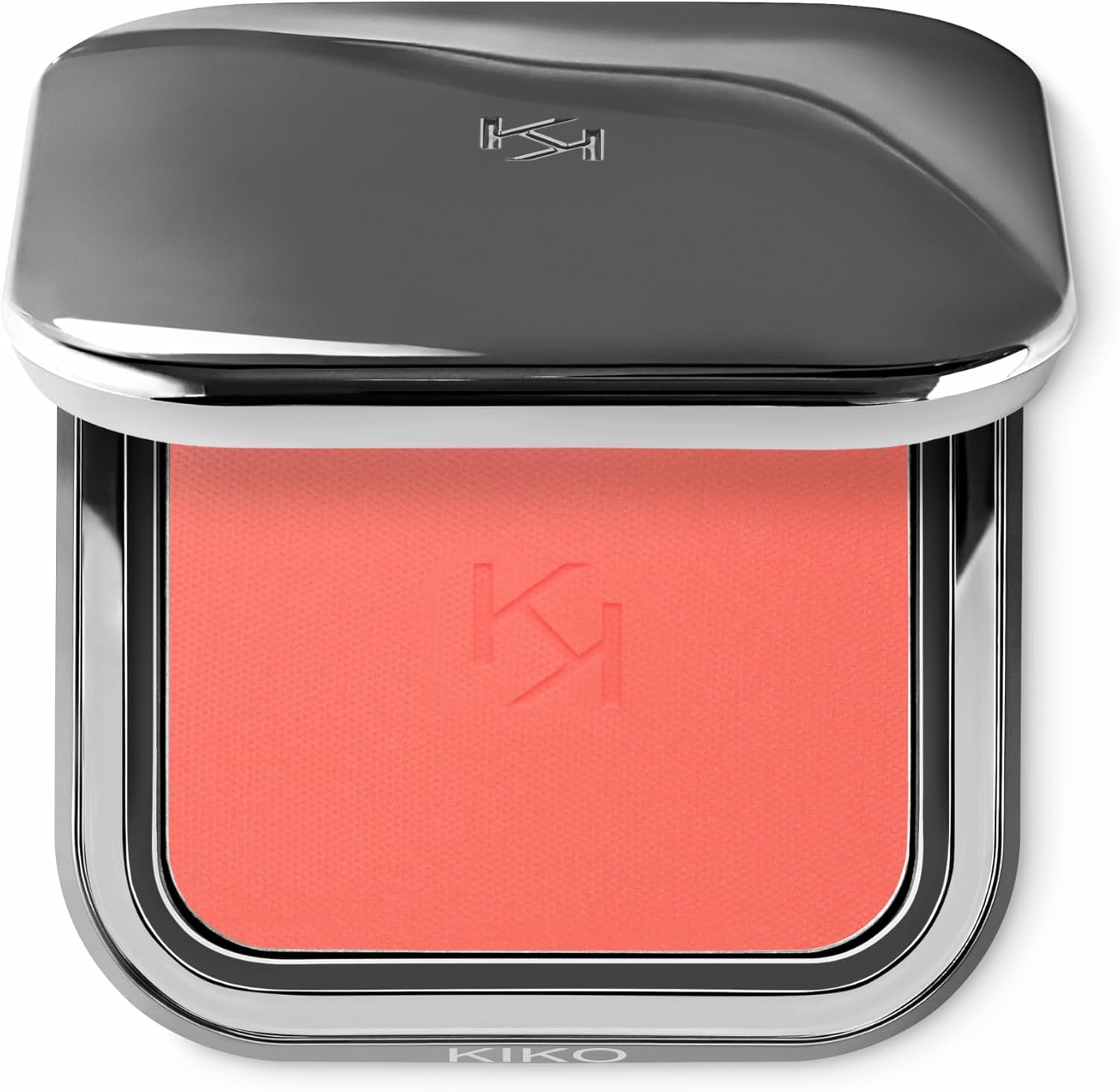 KIKO Milano Unlimited Blush 02 front view closed steel gray compact