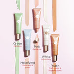 Clarins face primer set against minimalist backdrop
