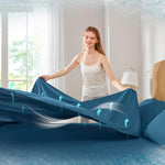 All-around elastic detail on the fitted sheet