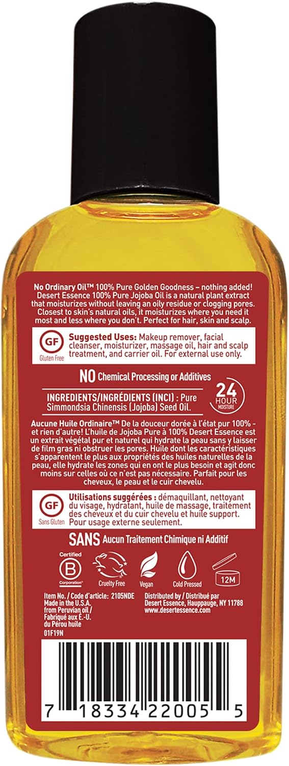 Desert Essence botanical oil bottle cap open