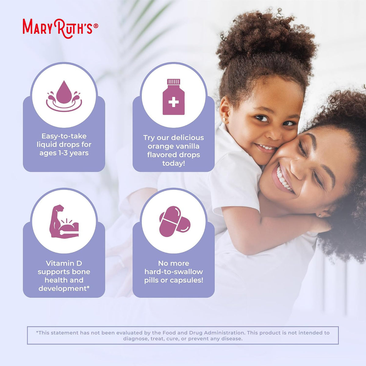 MaryRuth's liquid multivitamin rear bottle instructions and serving size