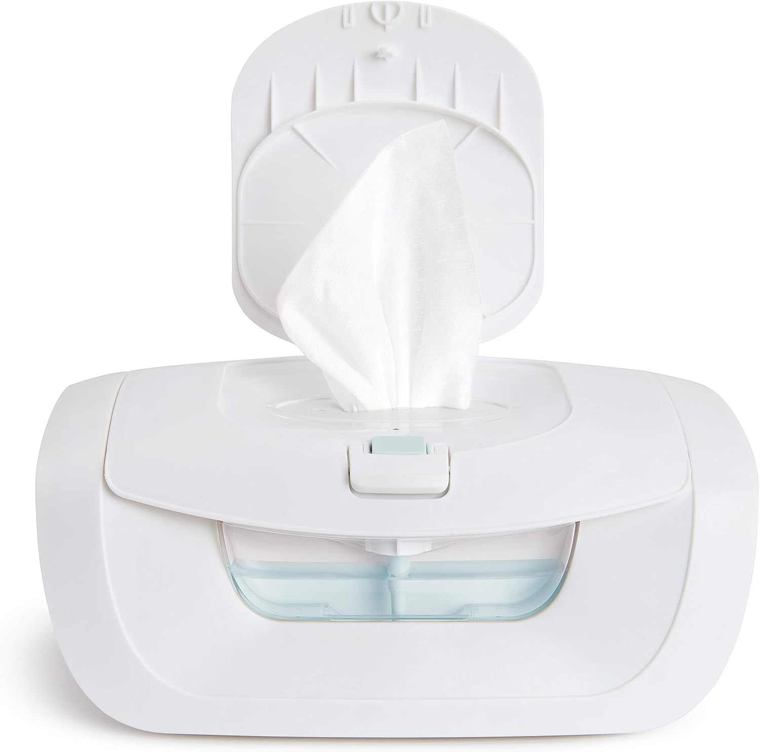 Munchkin Mist Wipe Warmer White front view for nursery