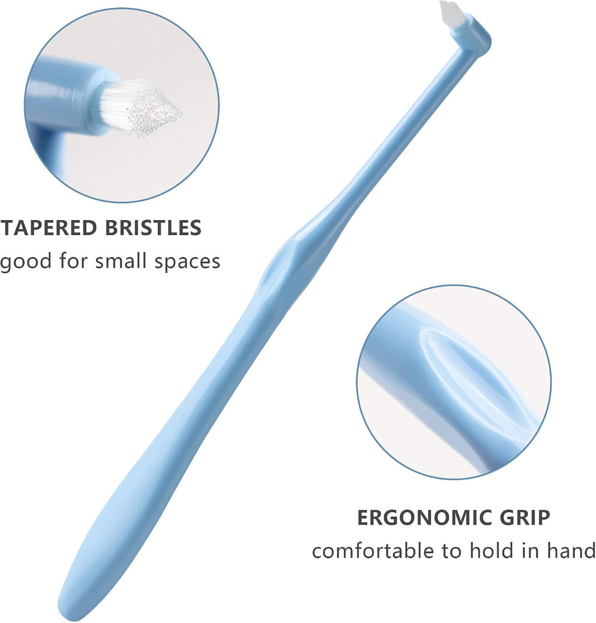 LOVEWEE braces toothbrush ergonomic curved handle design
