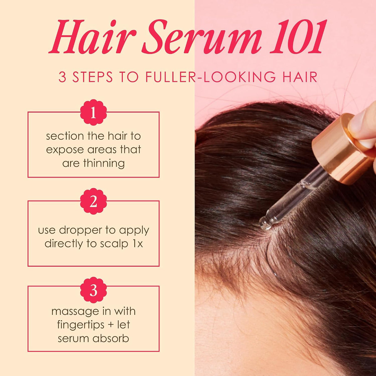 Grande Cosmetics hair enhancing serum texture and liquid preview