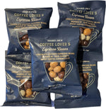 Trader Joe's Coffee Lover's Espresso Beans front view packaging showing the chocolate covered snack.