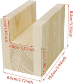 RDEXP bed riser showing natural pine wood grain