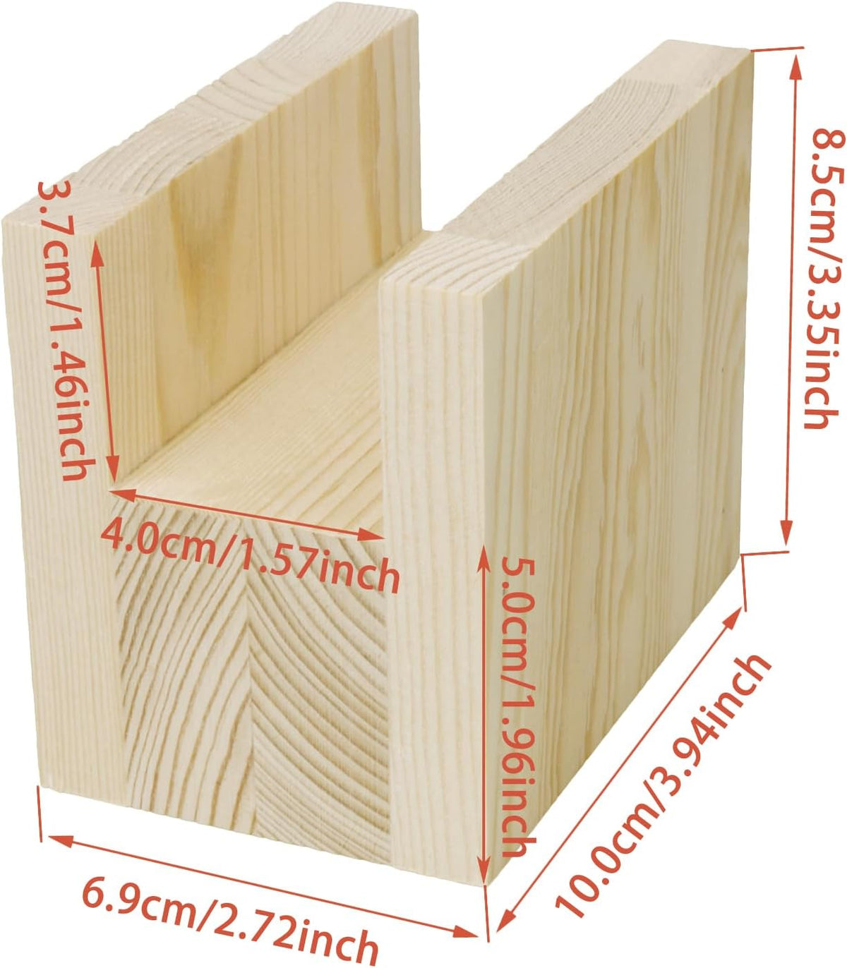 RDEXP bed riser showing natural pine wood grain