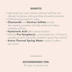 Avene Soothing Eye Contour Cream tube size reference