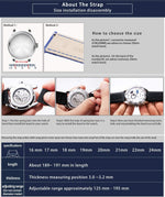 BINLUN rubber watch band side profile view
