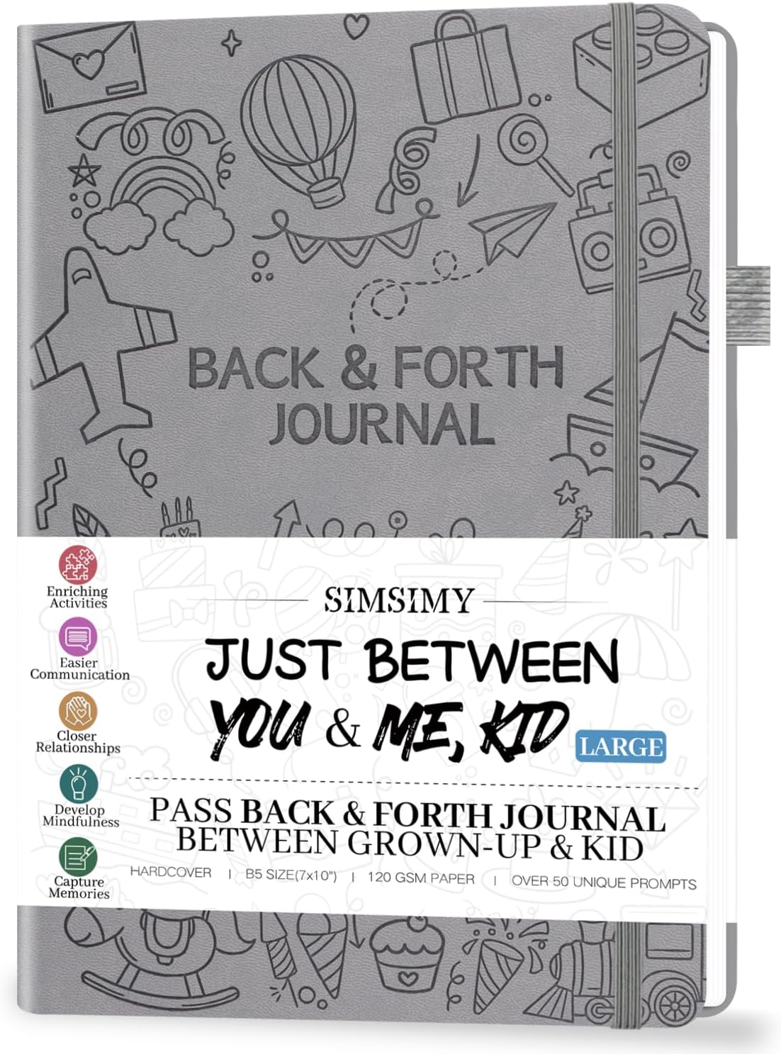 SIMSIMY Just Between You And Me Kid Journal front view