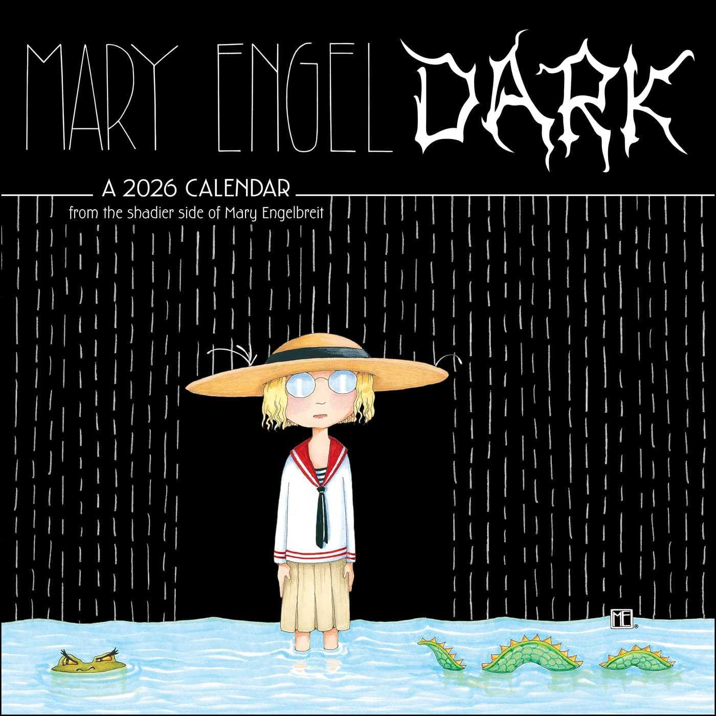 Mary EngelDark 2026 Wall Calendar - Image 1