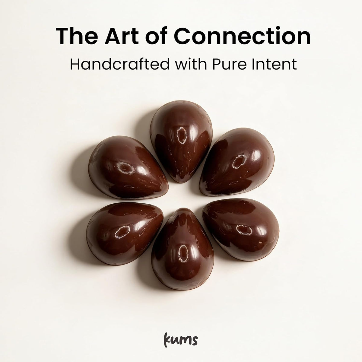 Kums dark chocolate individual serving pieces