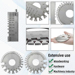 Yuntop dual sided round wire gauge close up