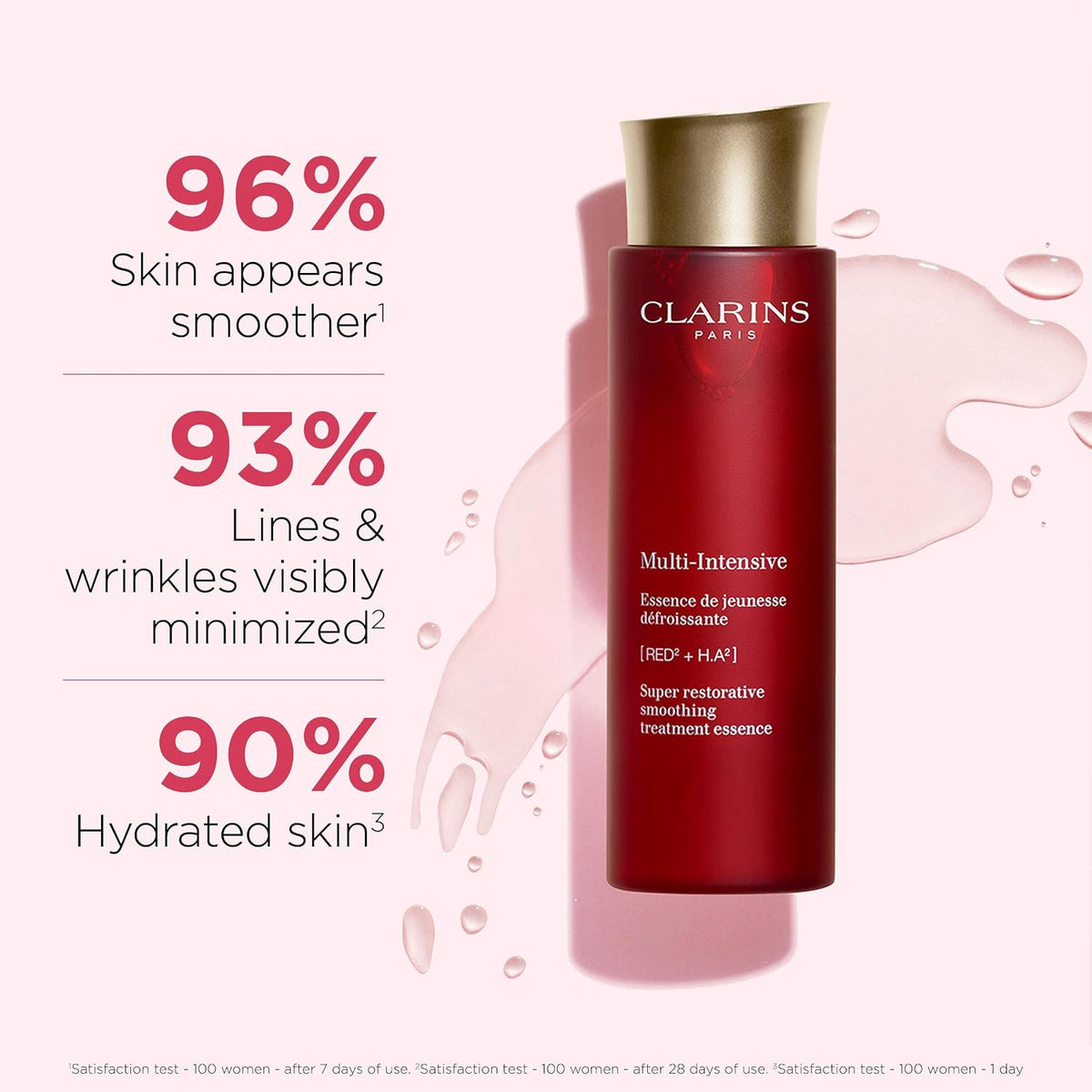 Clarins anti aging face lotion packaging and side profile
