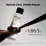COSRX PEPTIDE-132 Ultra Perfect Hair Bonding Treatment deep conditioning squeeze bottle.