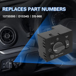 LCWRGS dashboard control switch rear terminal connection layout