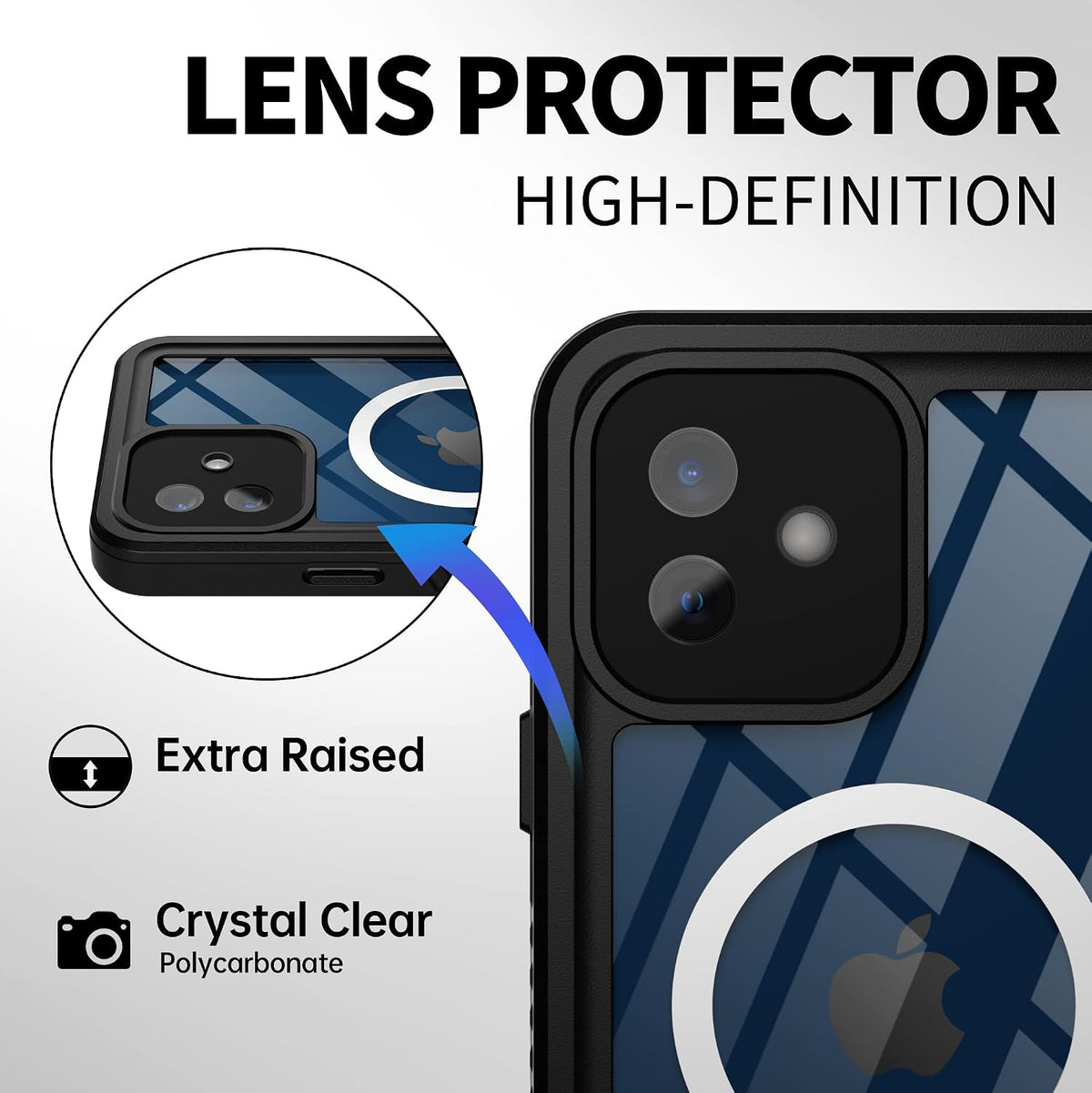 BEASTEK protective case open showing two-piece snap-on installation design