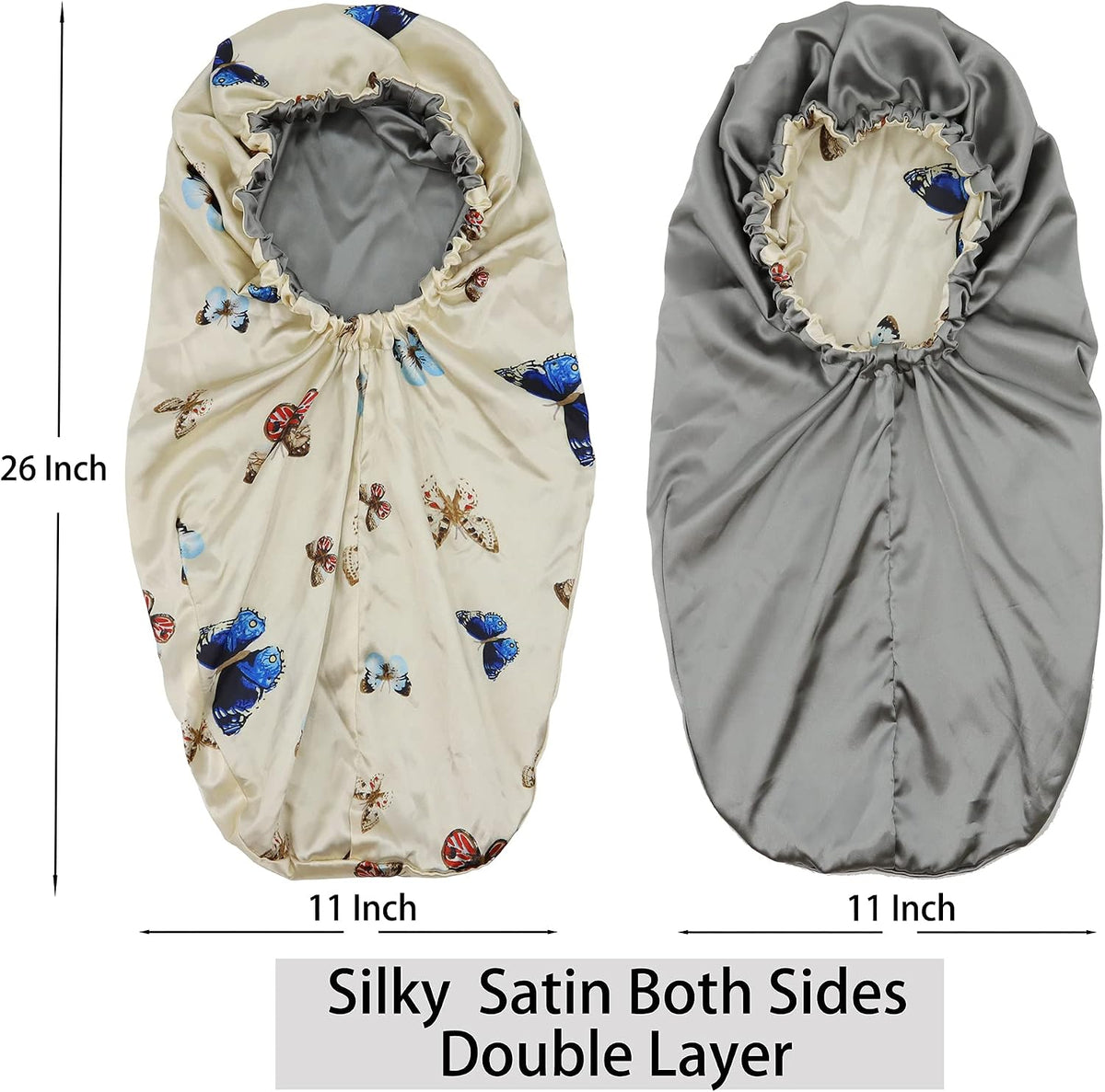 SAYMRE adjustable sleep cap folded view