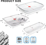 IWNTWY stainless steel silverware holder mesh detail