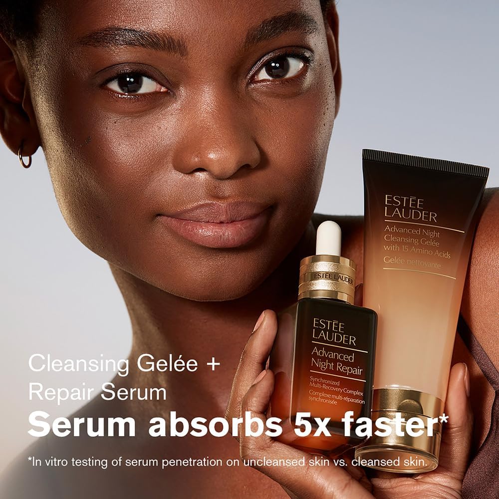 Estee Lauder deep pore cleanser premium skincare packaging graphics.