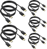 UVOOI 4K DisplayPort Cable 3 Feet 10 Pack front view showing gold plated connectors for gaming monitors