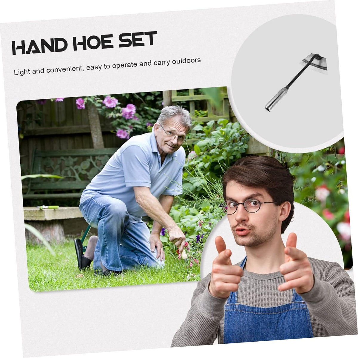 CIYodo hand hoe steel blade detail for soil cultivation