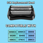 Trah 21B replacement head showing synchronized cutting elements
