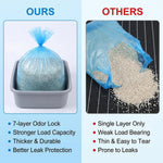 JoyHuaTrade generic pet litter replacement liners showing compatibility with extra large waste systems.