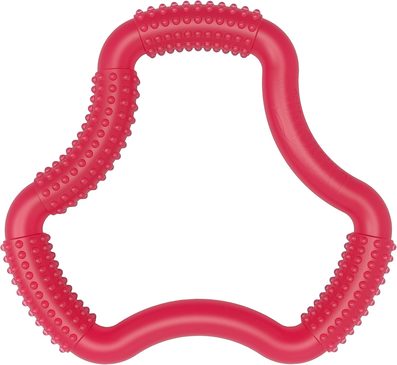 Dr. Brown's pink flexees teether front view