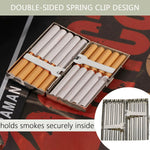 Stainless Steel Cigarette Box Case, Holds 10 Regular Size - Image 3