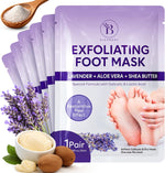 Foot Peeling Mask (2 pairs) Exfoliating Foot Mask for Dry Cracked Feet with Lavender & Shea Butter, Dead Skin & Callus Remover for Feet, Exfoliating Socks for Women & Men, One Size Fits Most - Image 10