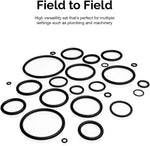 Close-up view of Nitrile rubber gasket sealing rings material