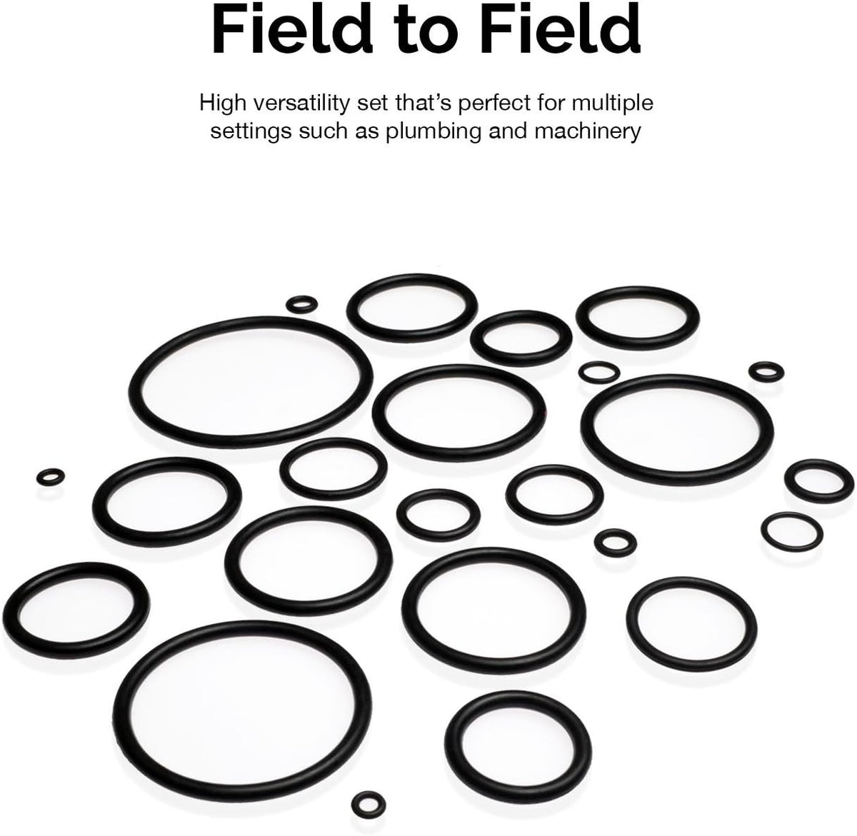 Close-up view of Nitrile rubber gasket sealing rings material