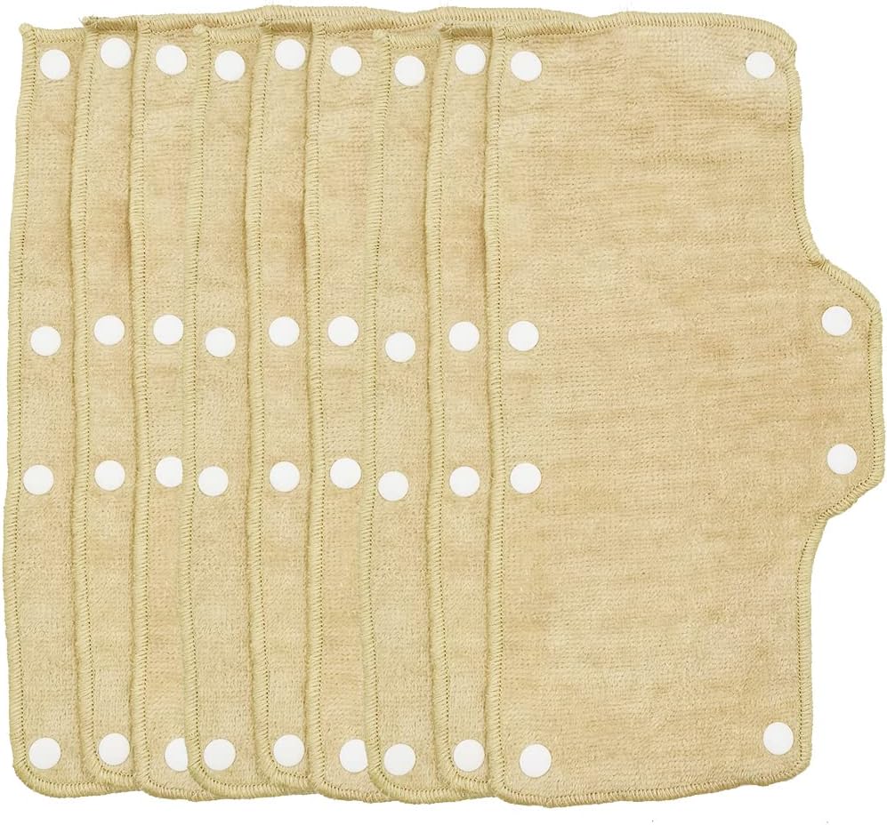 White Sweatband for Hardhat Washable Velvet Terry Cotton Hard Hat Pad Band Headband Liner NAEE snap on (9 pcs) - Image 13