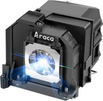 Araca ELPLP80 V13H010L80 Projector Lamp front view replacement module for Epson models.